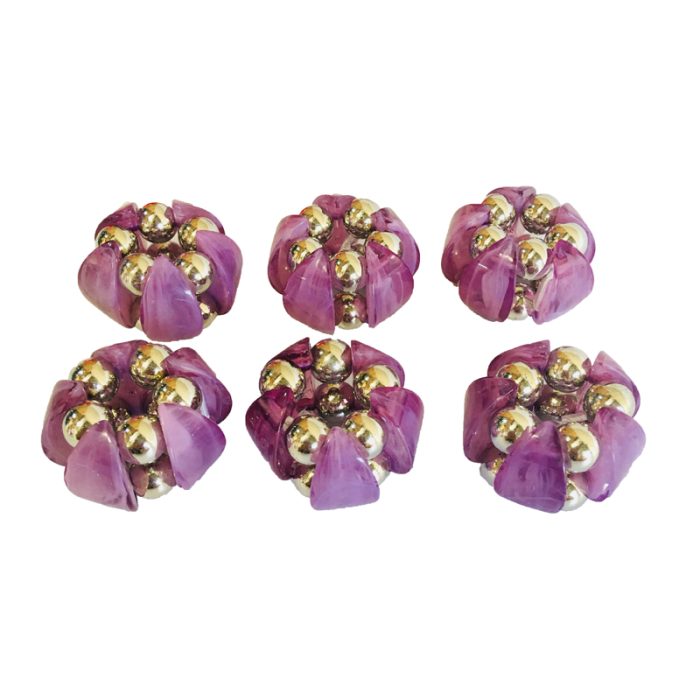 Scarf Ring - Clear Purple