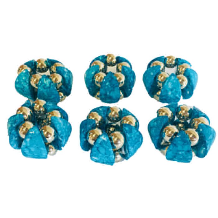 Scarf Ring - Marble Blue