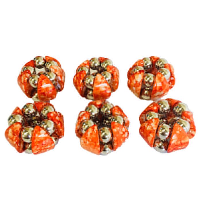 Scarf Ring - Marble Orange