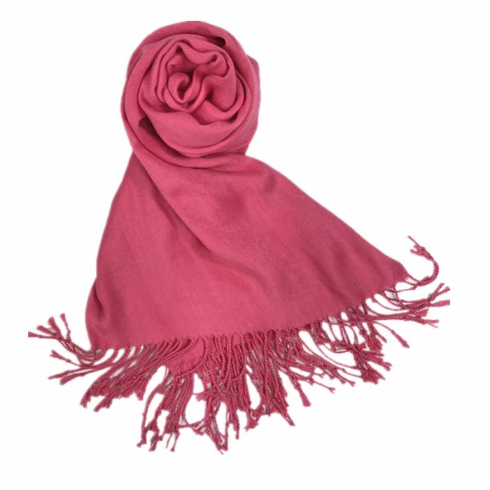 Plain Pashmina 70*180+20 Fringe