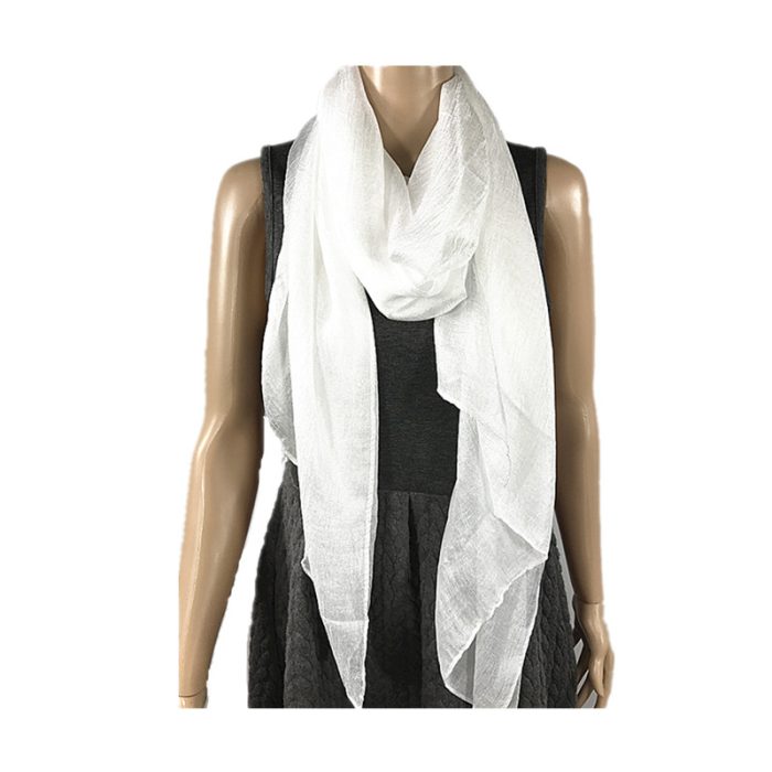 Bright Soft Scarf/Shawl - White