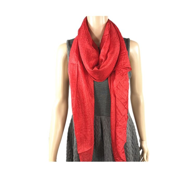 Bright Soft Scarf/Shawl - Red