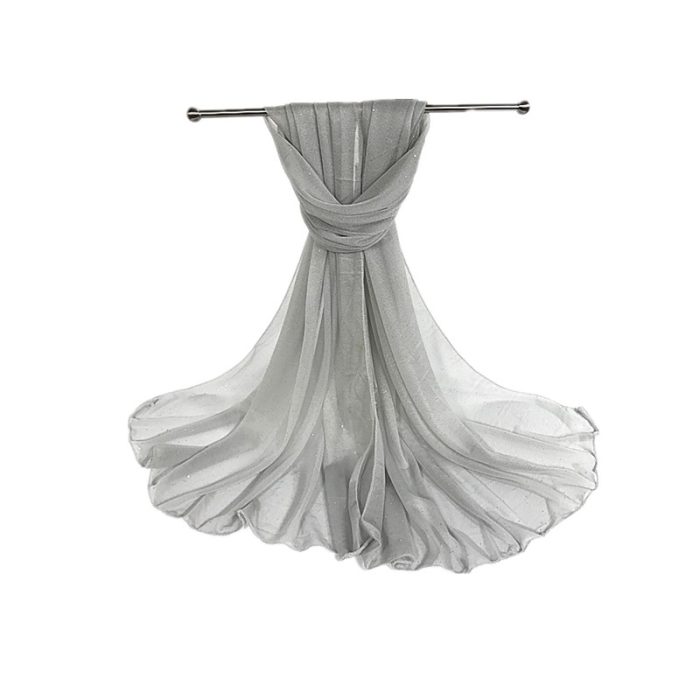 Glitter Sparkle Shawl - Grey