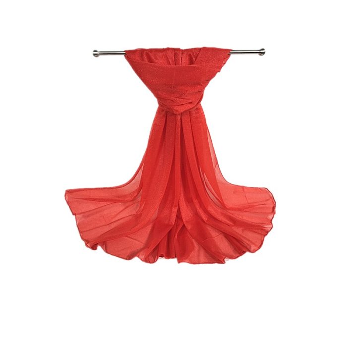 Glitter Sparkle Shawl - Red