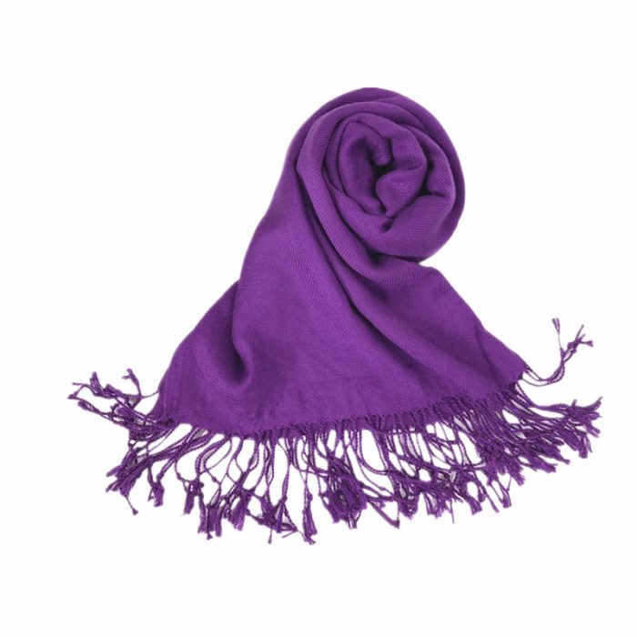 Plain pashmina-Puple
