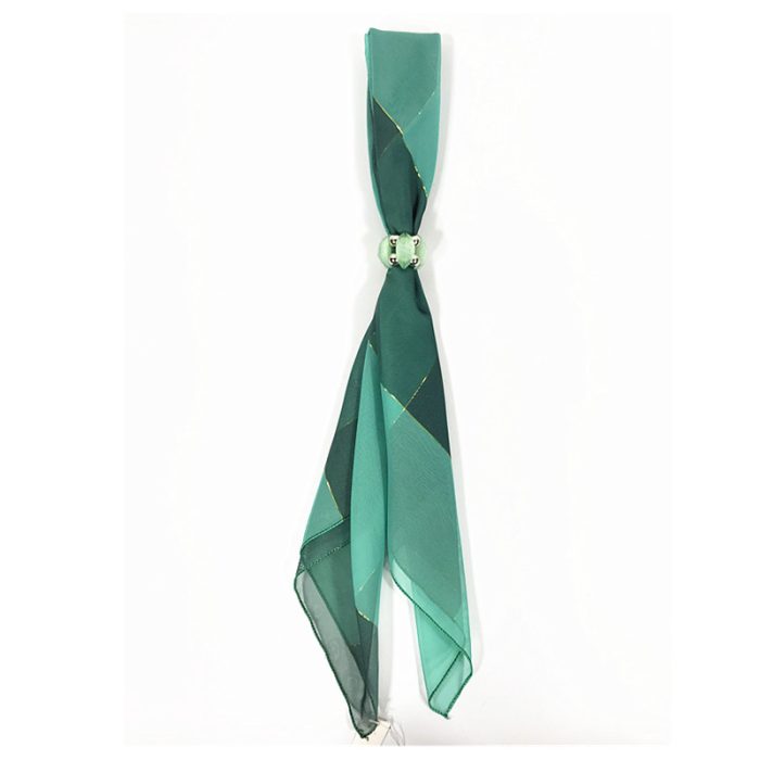 Matlic Square Scarf with Ring