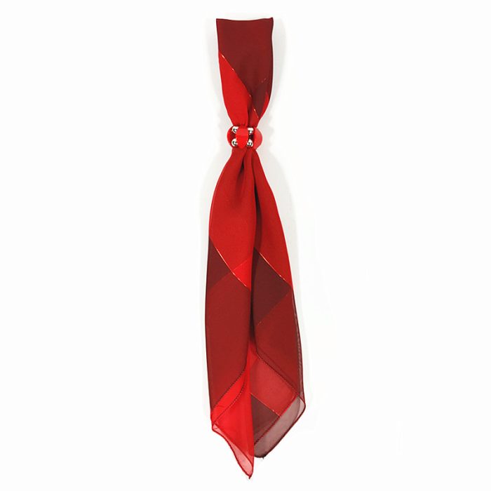Matlic Square Scarf with Ring