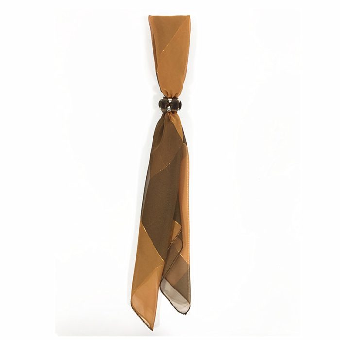 Matlic Square Scarf with Ring