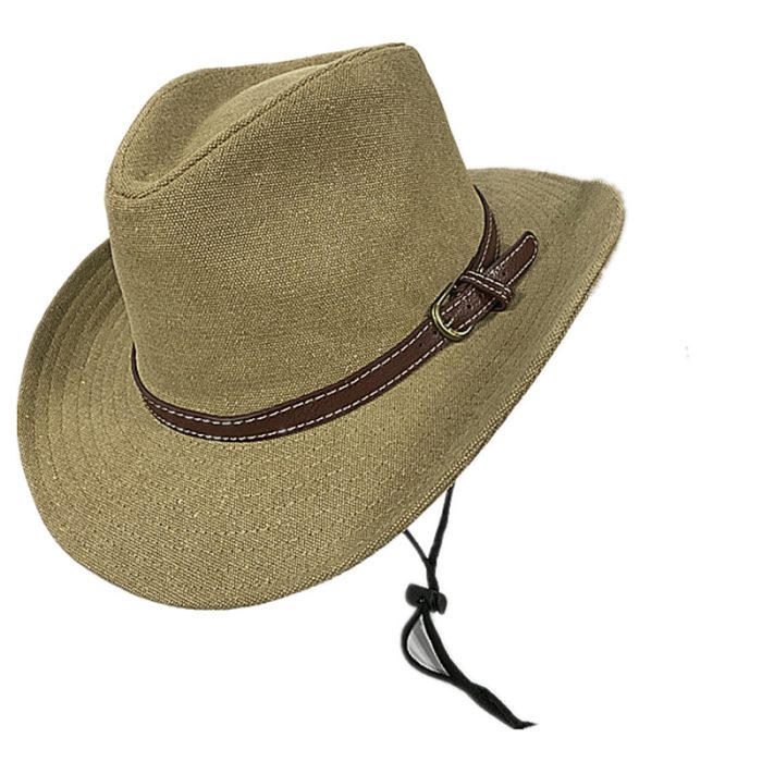 FZ Fedora Hat with Chin Cord – Beige(Size #58)