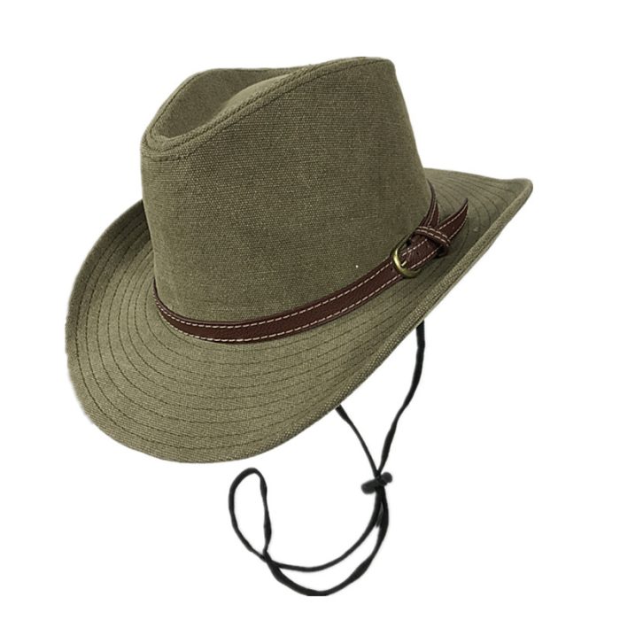 FZ Fedora Hat with Chin Cord - Khaki (Size #58)