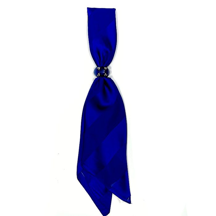 Silk Feel Square Scarf with Ring