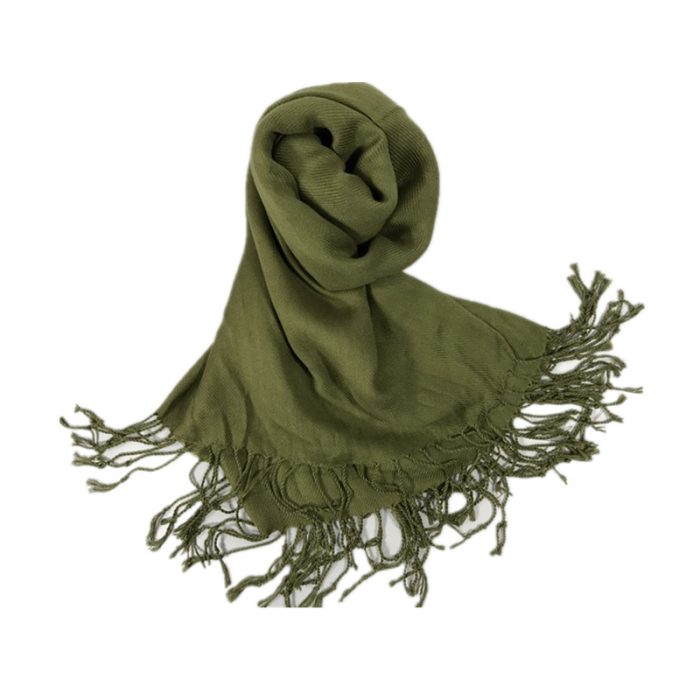 Plain pashmina-Green