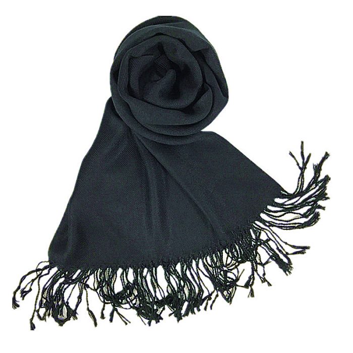 Plain pashmina-Black