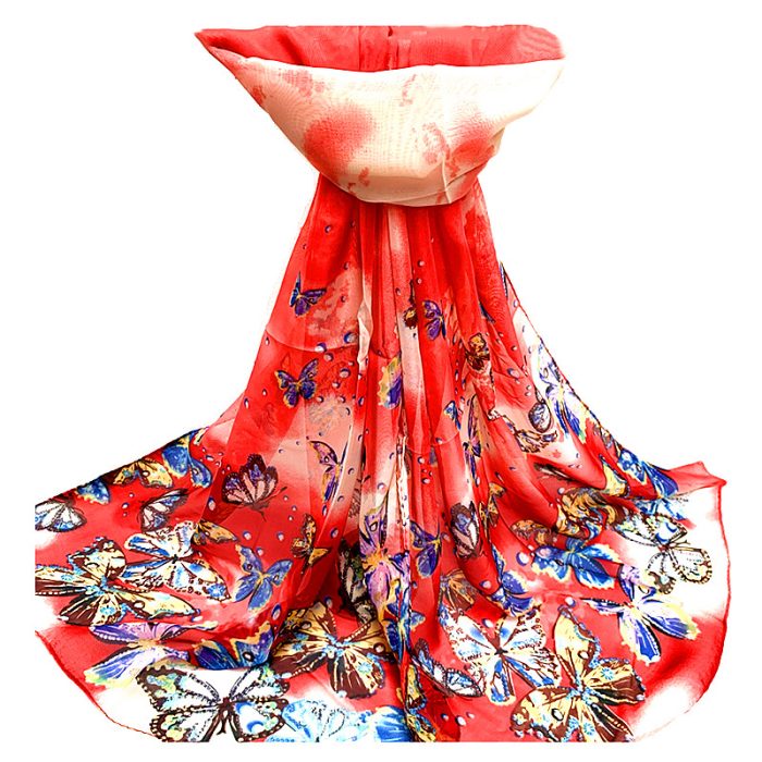 Chiffon Printed scarf 50*155(160)cm