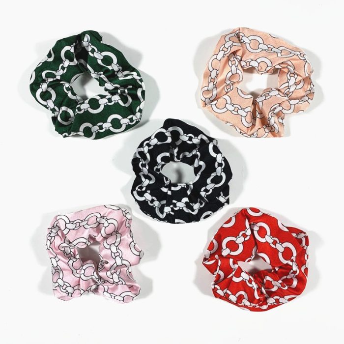 Chain Scrunchie. Assorted Colors.