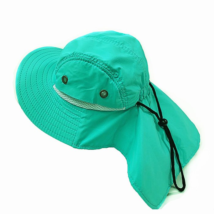 Wide Brim Water Repellent Kids Flap Hat