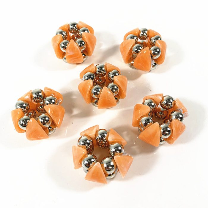 Scarf Ring – Marble Orange