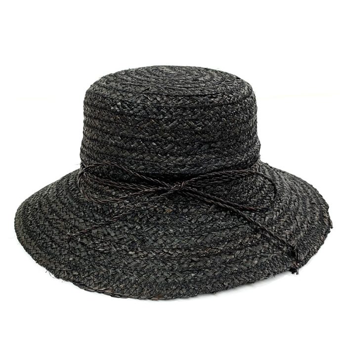 Plain Wide Brim Braid Raffia Floppy Hat