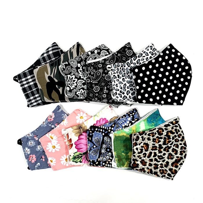 3 Layer Cotton Face Mask - Assorted Patterns