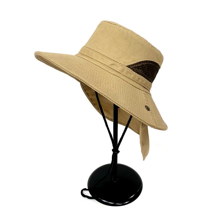 Big Brim Cotton Removable Flap Hat