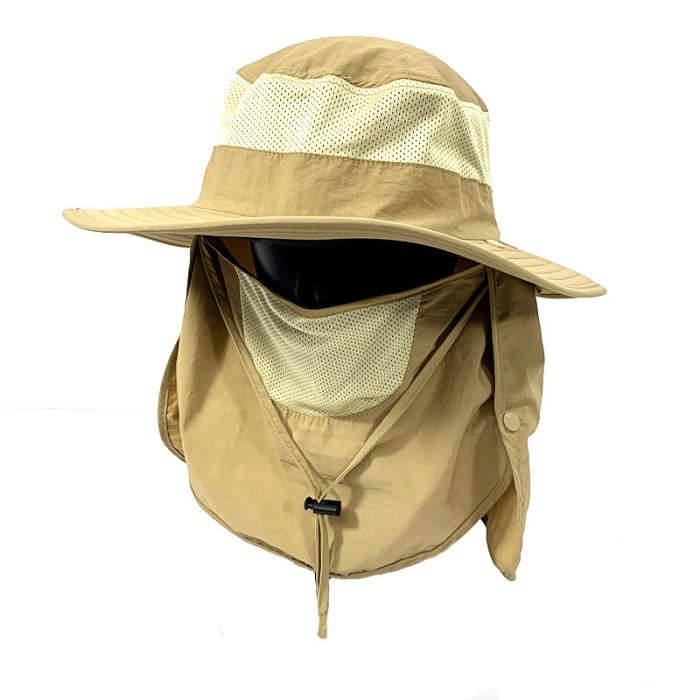 Wide Brim Neck Face Flap Hat