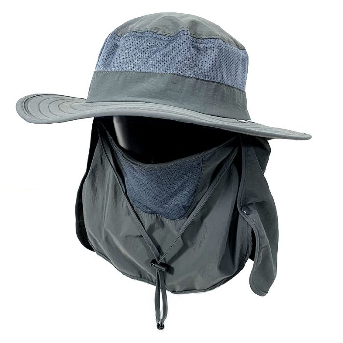 Wide Brim Neck Face Flap Hat