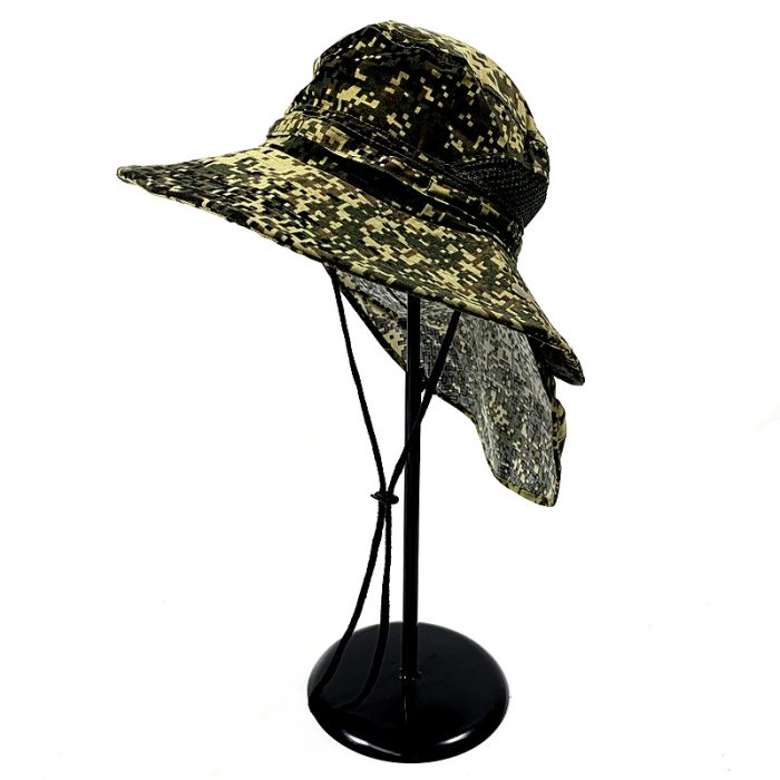 Big Brim Cotton Removable Flap Hat