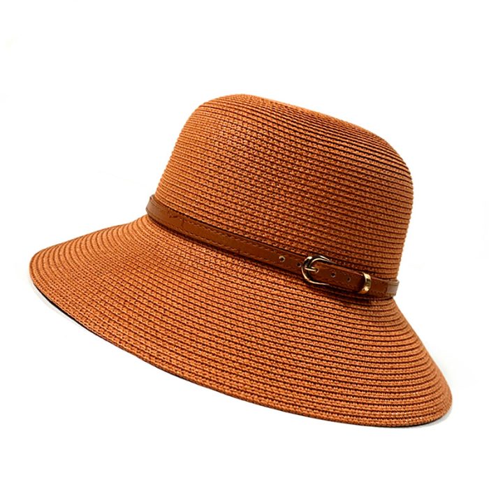 Stylish Floppy Hat with Band Deco