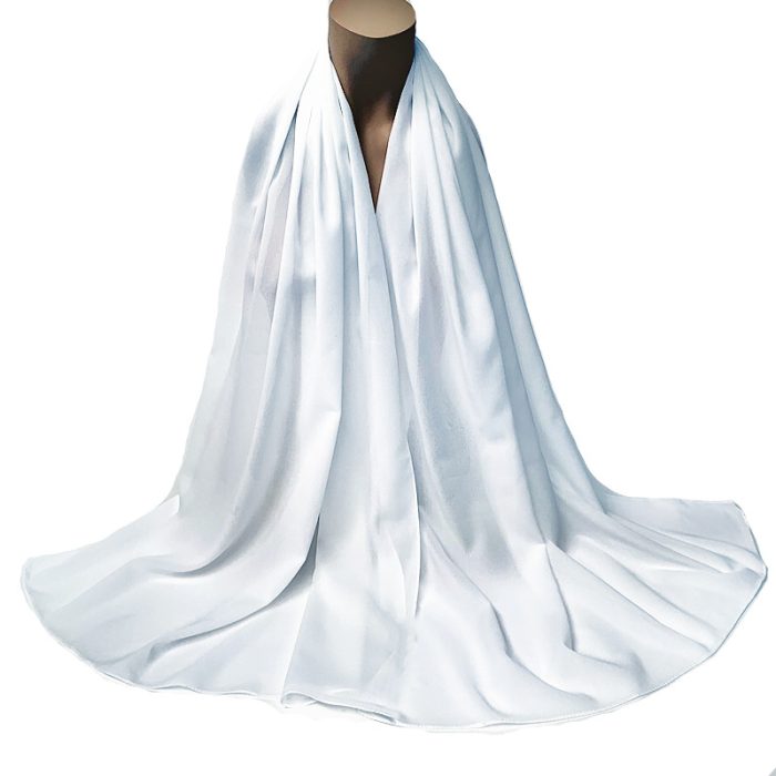 Stretchable Solid Color Chiffon Scarf