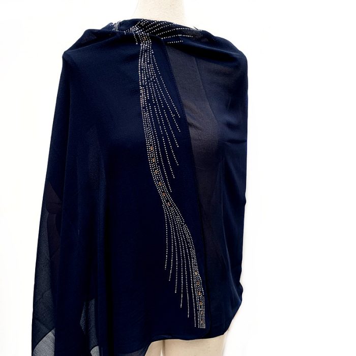 Diamante Chiffon Scarf