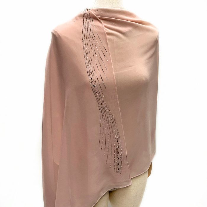 Diamante Chiffon Scarf
