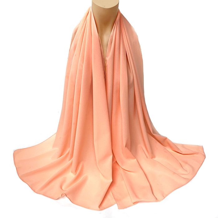 Stretchable Solid Color Chiffon Scarf