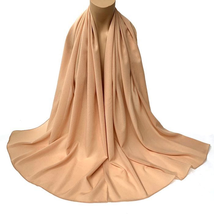Stretchable Solid Color Chiffon Scarf
