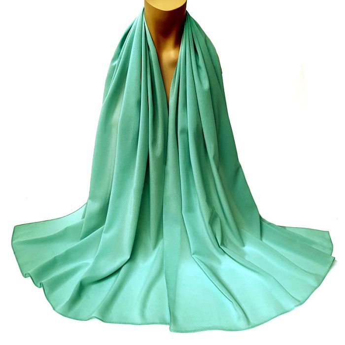 Stretchable Solid Color Chiffon Scarf