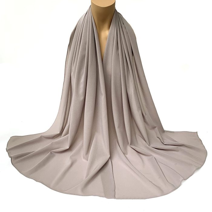 Stretchable Solid Color Chiffon Scarf