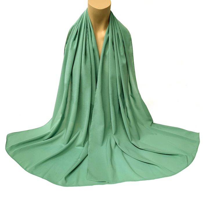 Stretchable Solid Color Chiffon Scarf