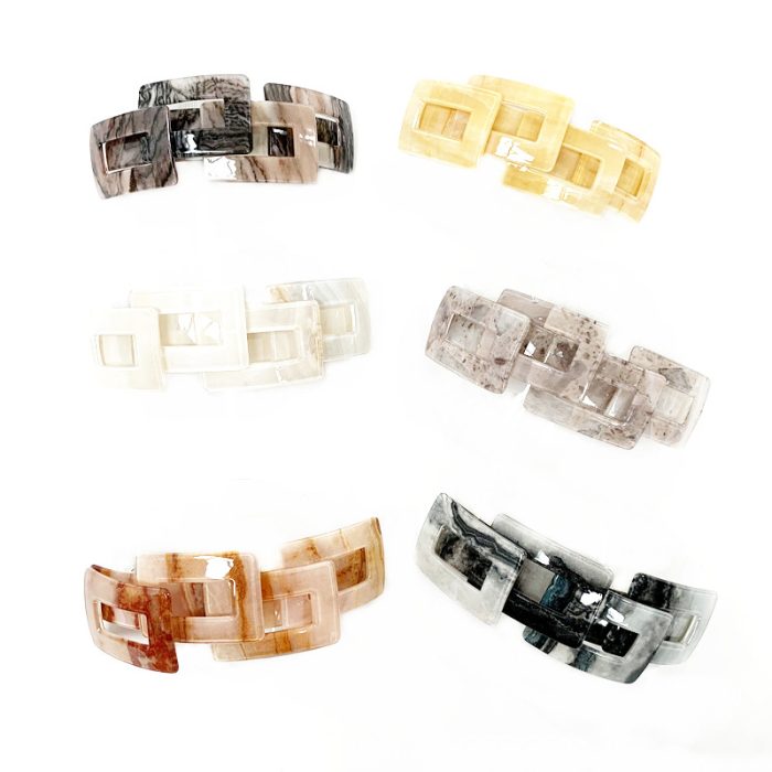 Marble Hair Clip. Assorted Colors.