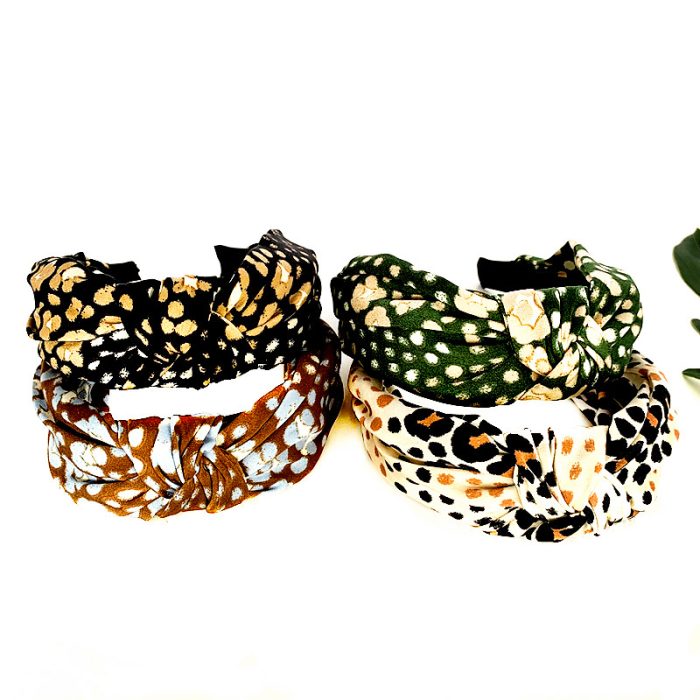Lux Silky Animal Print Headband