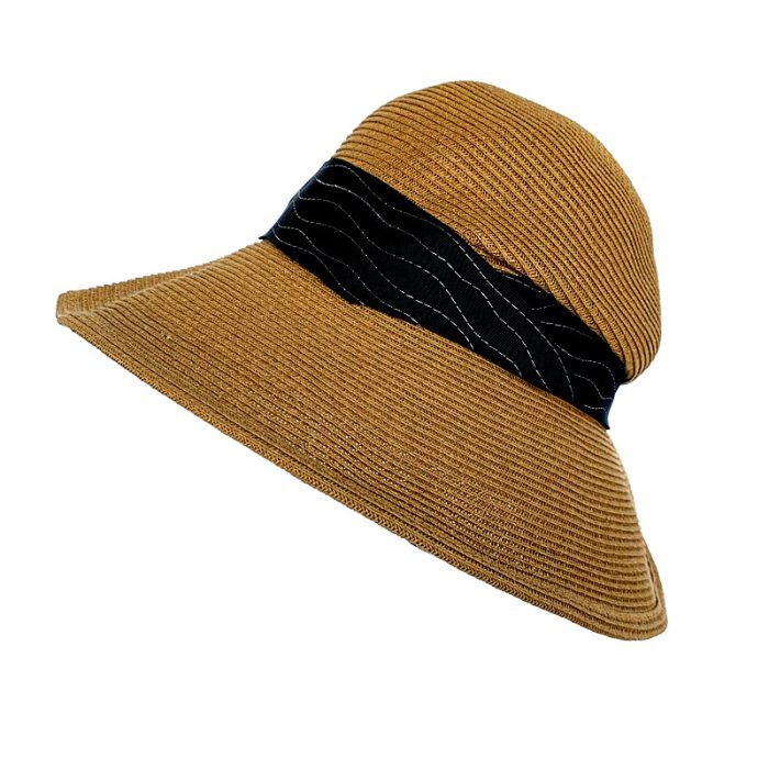 Stylish Packable Floppy Hat with Fabric Band