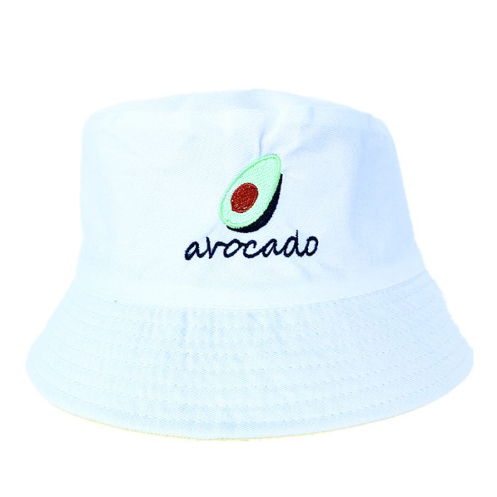 Reversible Embroidered Avocado Bucket Hat - Image 2