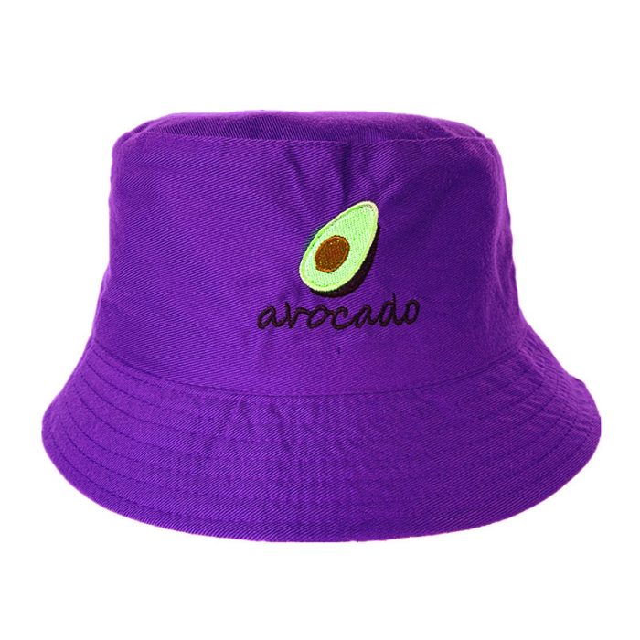 Reversible Embroidered Avocado Bucket Hat - Image 2