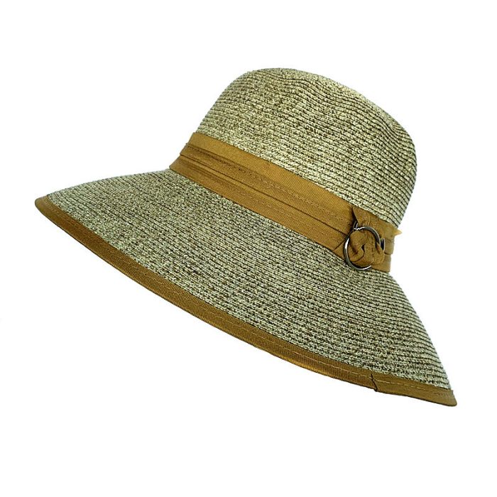 Lux Melange Packable Wide Brim Floppy Hat