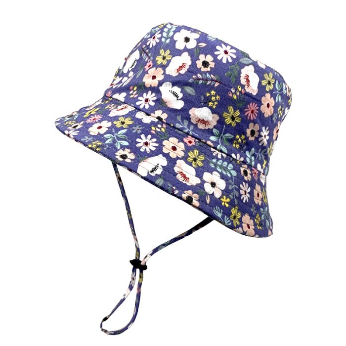 CUTE KIDS FLORA COTTON HAT. SIZE: #52/#54/#56. SET OF 4.
