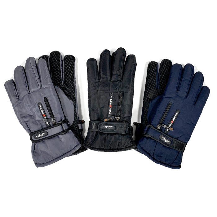 Men Buckle Glove Fleece Lining - Assorted Color