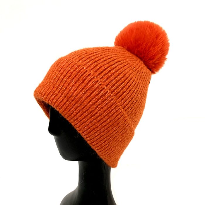 Lux Wool Blend Beanie with Pom