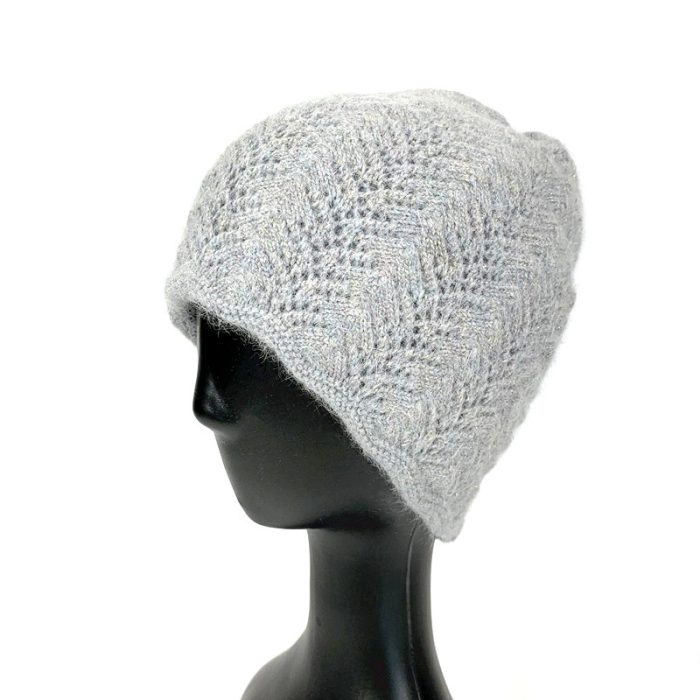 Stylish Color Thread Faux Rabbit Fur Beanie