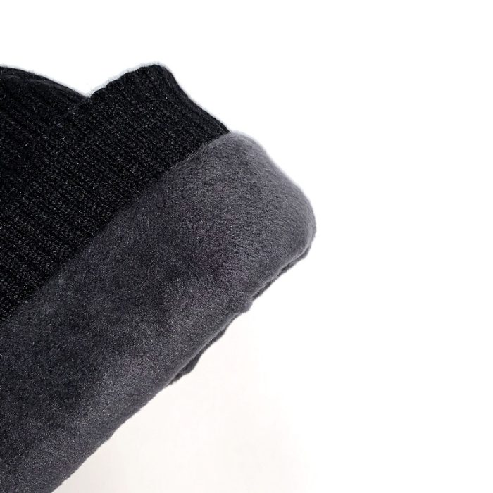 Knitted Solid Color Beanie - Image 2