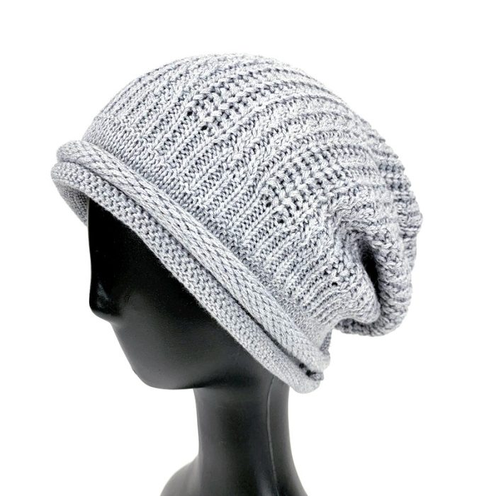 Lux Rolled Brim Slouchy Beanie