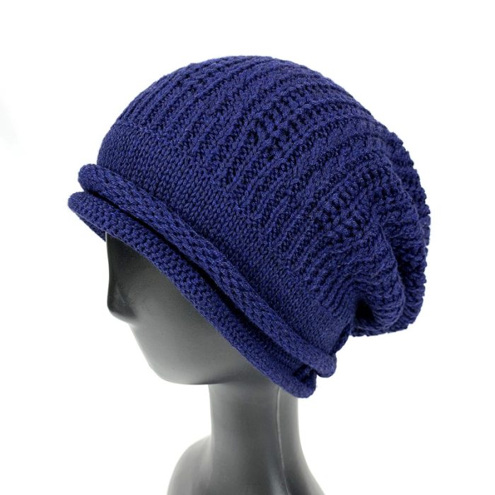 Lux Rolled Brim Slouchy Beanie