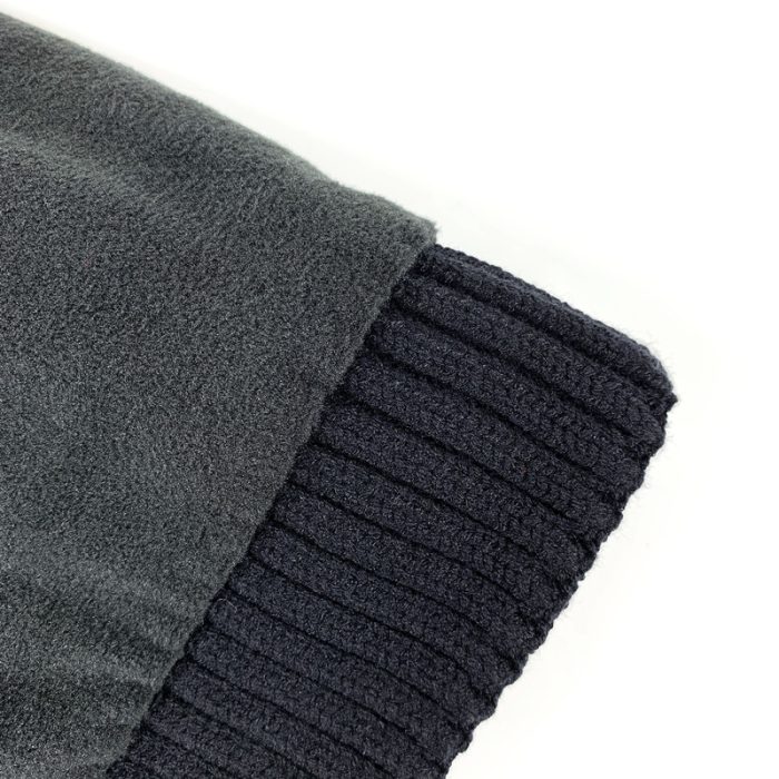 Knitted Beanie with Pom & Colorful Buttons - Image 2